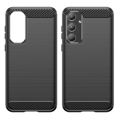 Samsung Galaxy A55 5G (SM-A556) "Carbon" kõva silikoon (TPU) tagakaane must - ümbris | Priedai.lt