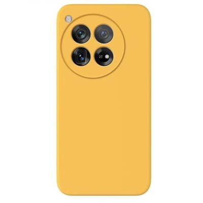 Oneplus 12R / Ace 3 Shell kõva silikoon (TPU) tagakaane kollane - ümbris | Priedai.lt