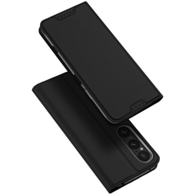 Sony Xperia 1 VI „Dux Ducis“ Skin nahk must kaaned - rahakott | Priedai.lt