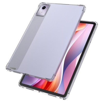 Lenovo Tab M11 (TB330FU) tugevdatud kaitse kõva silikoon TPU läbipaistev ümbris - tagakülg | Priedai.lt