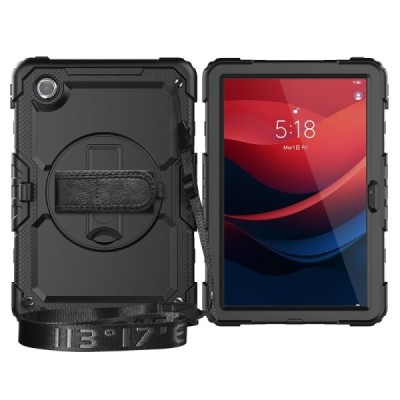 Lenovo Tab M11 (TB330FU) tugevdatud kaitse (360°) must korpus - tagakülg | Priedai.lt