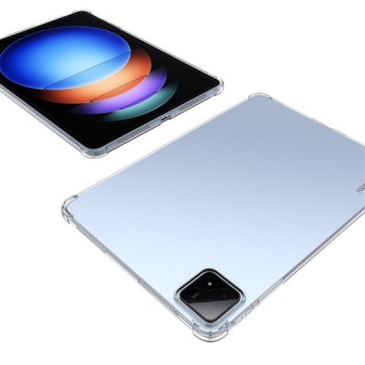 Xiaomi Pad 6S Pro tugevdatud kaitse kõva silikoon TPU läbipaistev ümbris - tagakülg | Priedai.lt