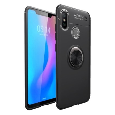 Xiaomi Mi 8 „FOCUS“ Kickstand kieto silikono TPU juodas dėklas - nugarėlė | Priedai.lt