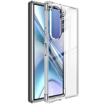 Samsung Galaxy Fold6 5G (SM-F956B) "Imak" tugevdatud kaitse kõvast silikoonist (TPU) ümbris - läbipaistev | Priedai.lt