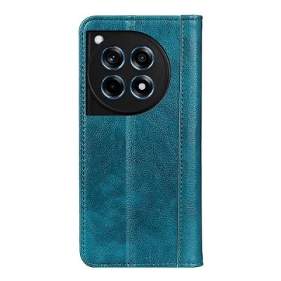 OnePlus 12R (Ace 3) roheline nahast klappkohver - magnetiga vihik | Priedai.lt