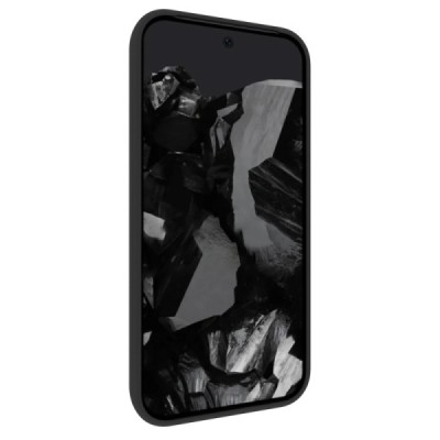 Google Pixel 9 (Pixel 9 Pro) kõva silikoon (TPU) tagakaane must - ümbris | Priedai.lt