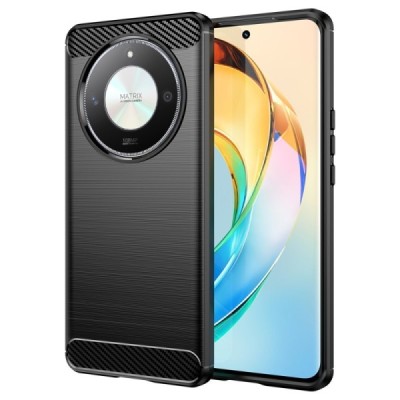 Huawei Honor Magic 6 Lite (Honor X9b) "Carbon" kõva silikoon (TPU) tagakaane must - ümbris | Priedai.lt