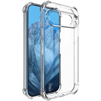 Google Pixel 9 Pro XL "Imak" tugevdatud kaitse kõvast silikoonist (TPU) ümbris - läbipaistev | Priedai.lt