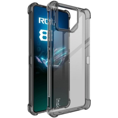 Asus Rog Phone 8 (8 Pro) "Imak" tugevdatud kaitse kõvast silikoonist (TPU) ümbris - hall | Priedai.lt