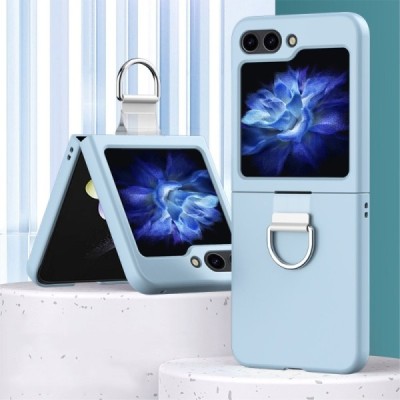 Samsung Galaxy Flip7 FE / Flip6 „Ring“ plastikust helesinine korpus - taga | Priedai.lt