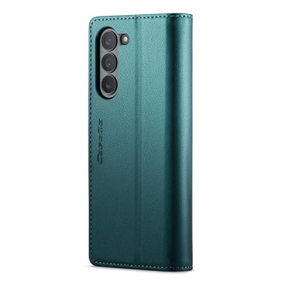 Samsung Galaxy Fold6 5G (SM-F956B) „CaseMe“ Leather soliidne klapp roheline nahast ümbris - brošüür | Priedai.lt