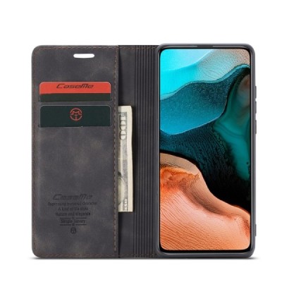 Xiaomi Poco F2 Pro CaseMe Retro tahke nahk kaaned - must | Priedai.lt