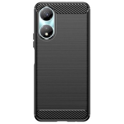 Honor X5 Plus (WOD-LX1) "Carbon" kõva silikoon (TPU) tagakaane must - ümbris | Priedai.lt