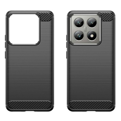 Xiaomi 14T (14T Pro) "Carbon" kõva silikoon (TPU) tagakaane must - ümbris | Priedai.lt