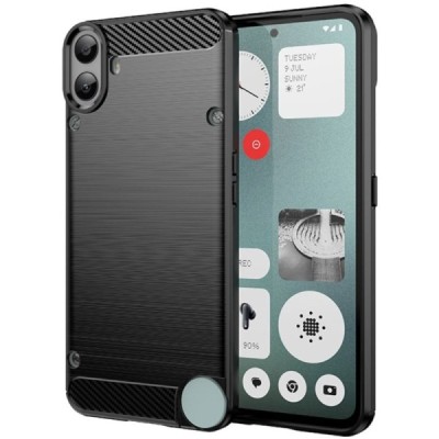 Nothing CMF Phone 1 "Carbon" kõva silikoon (TPU) tagakaane must - ümbris | Priedai.lt