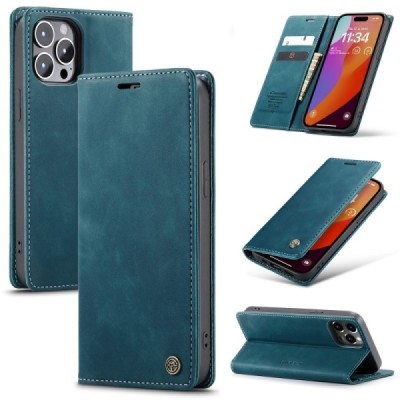 Apple iPhone 16 Pro CaseMe Retro tahke nahk kaaned - roheline | Priedai.lt