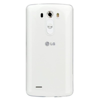 LG G3 D855 skaidrus (permatomas) kieto silikono TPU ploniausias pasaulyje dėklas / Priedai.lt