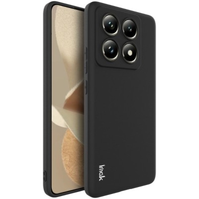 Xiaomi 14T Pro "Imak" kõvast silikoonist TPU must ümbris - taga | Priedai.lt