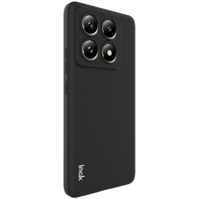 Xiaomi 14T Pro "Imak" kõvast silikoonist TPU must ümbris - taga | Priedai.lt