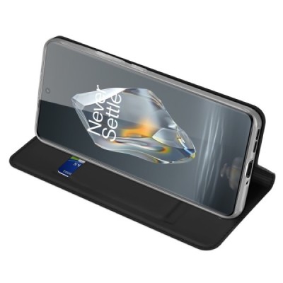 OnePlus 12R (Ace 3) "Dux Ducis" Skin nahk must kaaned - rahakott | Priedai.lt