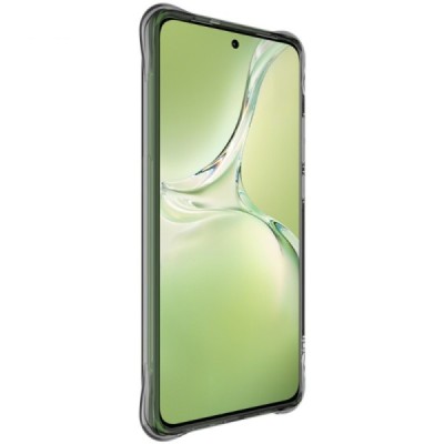 OnePlus Nord CE4 Lite 5G "Imak" tugevdatud kaitse kõva silikoon TPU läbipaistev, hall ümbris - tagakülg | Priedai.lt