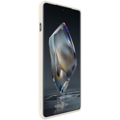 OnePlus 12R / Ace 3 "Imak" kõvast silikoonist TPU beež ümbris - taga | Priedai.lt
