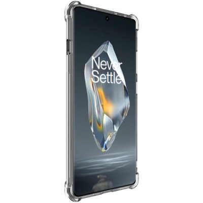 OnePlus 12R 5G (Ace 3) "Imak" tugevdatud kaitse kõva silikoon TPU läbipaistev ümbris - tagakülg | Priedai.lt