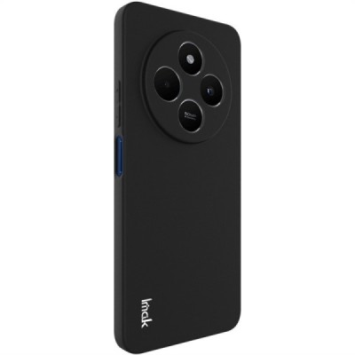 Xiaomi Redmi 14C, 14R, A4, Poco C75 4G "Imak" kõvast silikoonist TPU must ümbris - taga | Priedai.lt