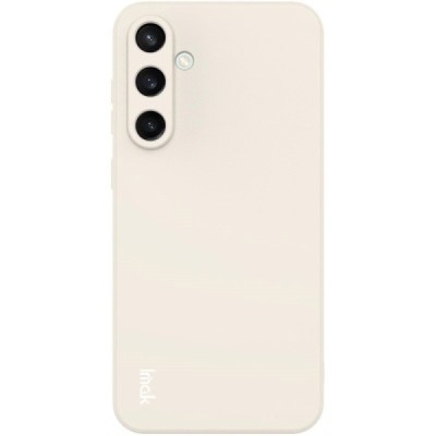 Samsung Galaxy S24 FE "Imak" kõvast silikoonist TPU beež ümbris - taga | Priedai.lt