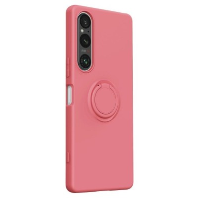 Sony Xperia 1 V „Ring“ Kickstand (TPU) raudonas dėklas - nugarėlė | Priedai.lt