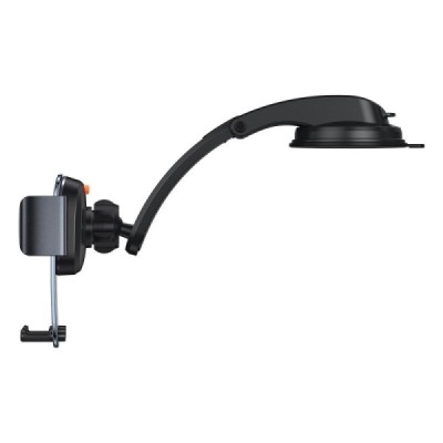 „Baseus“ Easy Control Clamp Set juodas automobilinis laikiklis (į groteles / ant panelės) | Priedai.lt