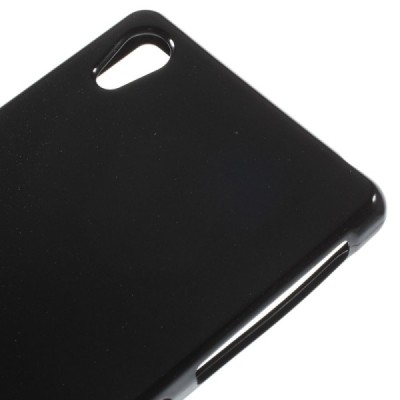 Sony Xperia Z3 juodas Mercury kieto silikono (TPU) dėklas / Priedai.lt