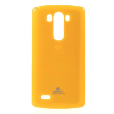 LG G3 D855 Mercury geltonas kieto silikono tpu dėklas - nugarėlė / Priedai.lt