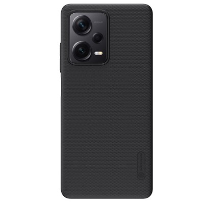 Nillkin Frosted Shield Xiaomi Redmi Note 12 Pro+ 5G juodas plastikinis dėklas | Priedai.lt