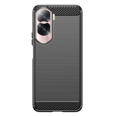 Huawei Honor 90 Lite (X50i) „Carbon“ kieto silikono TPU juodas dėklas - nugarėlė | Priedai.lt